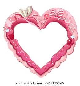 pink heart shape pattern on with white background