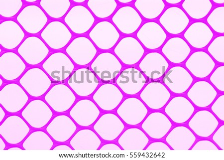 Pink hexagonal grid on white background