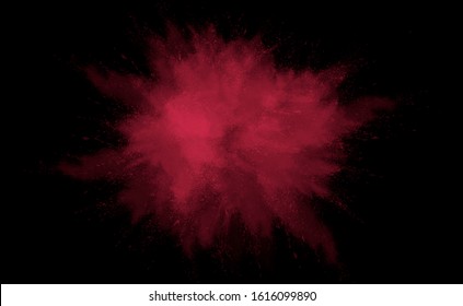 pink holi smoke on black background. beautiful website background