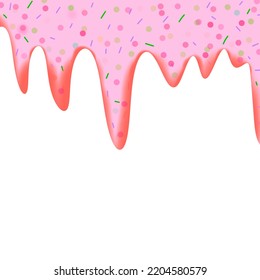 Pink Ice Cream Melt Background Backdrop Stock Illustration 2204580579 ...