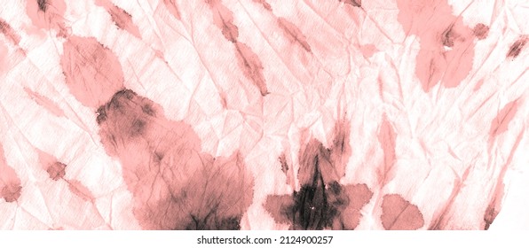 Pink Ink Splatter .Tie Dye Dirty Art. Tie Dye Grunge Brushing. Ink Splatter .Baby Pink Trendy Fashion Print. Art Splashes Template. Craft Messy Background.