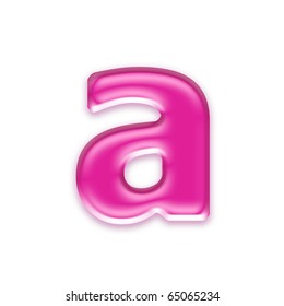 Pink Jelly Letter Isolated On White Stock Illustration 65065234 ...
