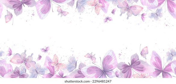 Mariposas rosas  lilas