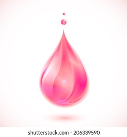 Pink Liquid Soap Oil Drop Stock Illustration 206339590 | Shutterstock