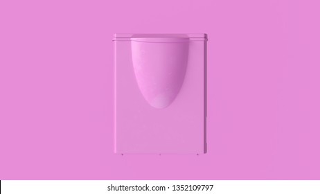 Pink Office Paper Shredder 3d Illustration 3d Render