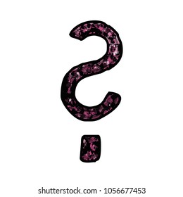 Pink Paint Splattered Question Mark Sign Stock Illustration 1056677453 ...