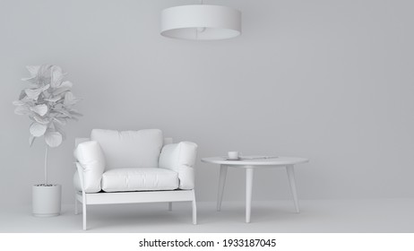 Pink pastel sofa surrounding by coffee table minimal concept 3d rendering looped animation