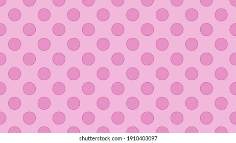 Pink polka dot pattern for a daughter's birthday and greetings for the birth of a baby girl that is also suitable for wrapping paper for gifts, fashionable textiles and beautiful party decorations - Powered by Shutterstock