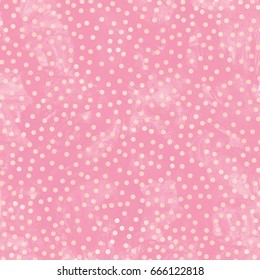 Pink Polka Dot Watercolor Paper Background Texture