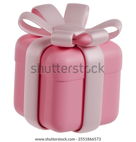 Pink Present Box with Bow 4k