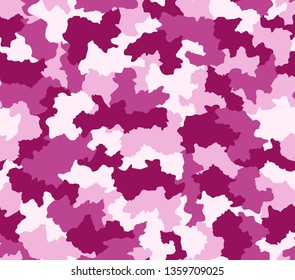 Pink purple camouflage pattern seamlessly tileable