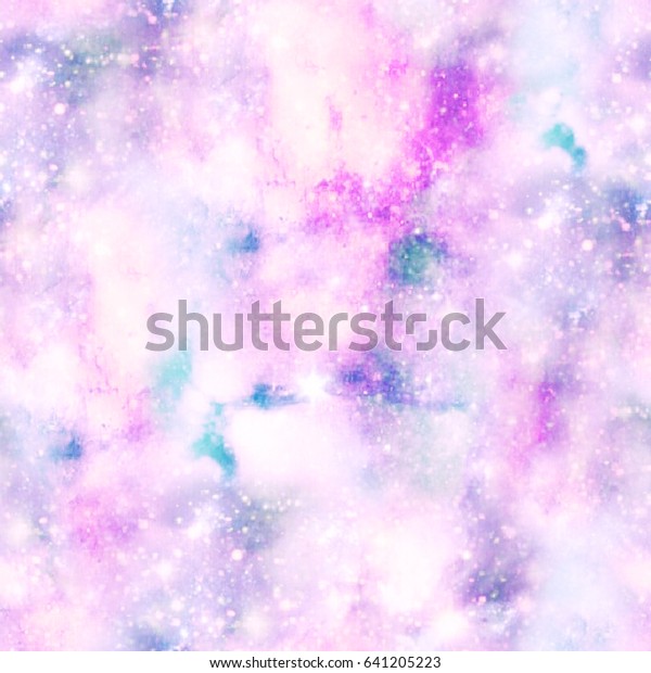 Pink Purple Galaxy Print Seamless Pattern のイラスト素材