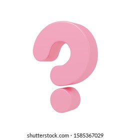 Pink Question Mark Symbol Isolated On Stock Illustration 1585367029