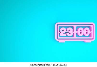 pink flip clock screensaver