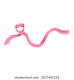 Pink ribbon breast cancer awareness month isolated on white background.	
 - Powered by Shutterstock