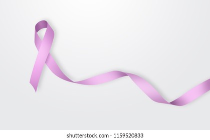 Pink ribbon on a gray background. Concept of fighting against cancer, with breast cancer. World Cancer Day, awareness month. Prevention in the fight against cancer. - Powered by Shutterstock