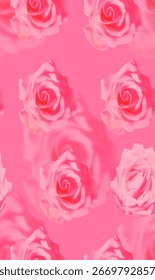 pink rose pattern design on pink background