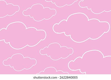Fondo cielo rosa con