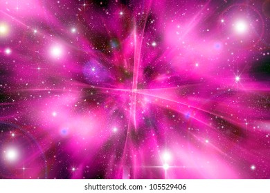 Pink space background