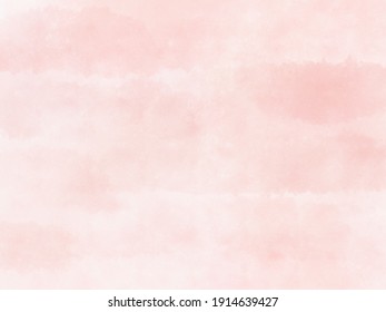 Pink spring image, watercolor wallpaper in soft, pastel pale colors