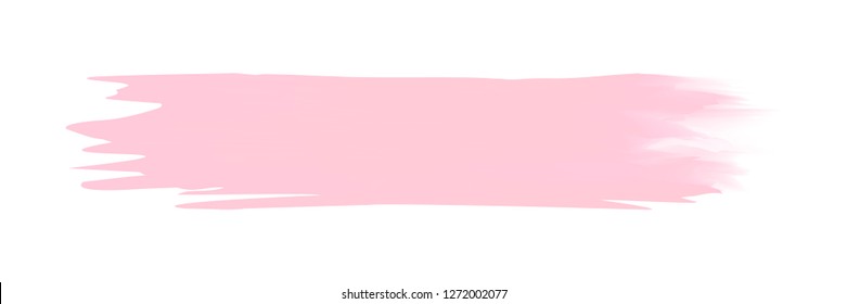 pink stripe painted in watercolor on clean white background, pink watercolor brush strokes, illustration paint brush digital soft concept water color art, pink colors acrylic water color paint stains