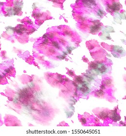 Pink Tie Die Background .Watercolor Splash Stains. Messy Dyed Background. Rose Tie Die Background Tie Dye Dirty Banner. Liquid Oil Mess Wallpaper. Trendy Fashion Print.