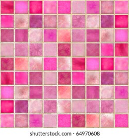 Pink Tile Mosaic