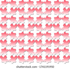 Pink Tone Ameba Basic Shapes Tile Background
