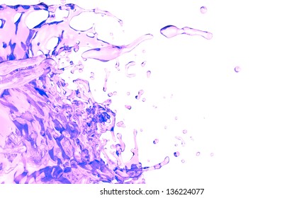 pink water splash png