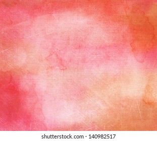 Pink watercolor abstraction background vintage paper retro style