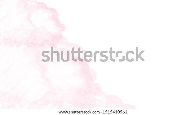 Pink Watercolor Brush Background Blurred Wallpaper Stock