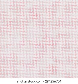 Pink Watercolor Houndstooth Pattern