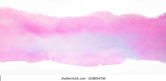 Pink watercolor strip and