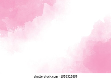 Pink Watercolor Wet Splash Background Digital Painting