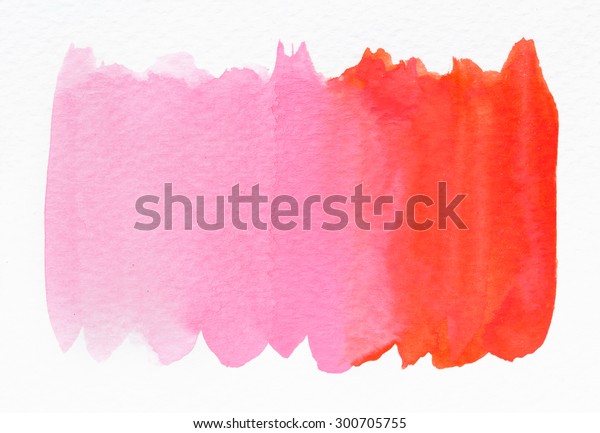 Pink Wet Watercolor Wash Watercolor Background Stock Illustration