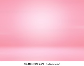 Pink White Gradient Empty Studio Room Backdrop Wallpaper Abstract Background Blurred. Use For Showcase Or Product Your. Copy Space For Text