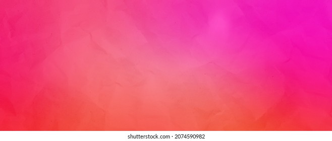 Pink Wrinkled Paper Texture In Trendy Gradient Abstract Background