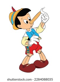 Pinocchio cartoon character image illustration
