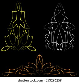 Pinstripe Design Vinyl Ready Vector Illustration Stock Vector (Royalty ...