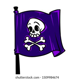 Pirate Flag Jolly Roger Symbol Sign Ilustracion De Stock Shutterstock