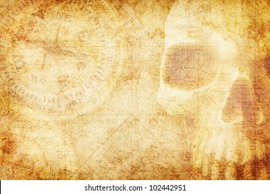 Pirate Theme Grunge Background