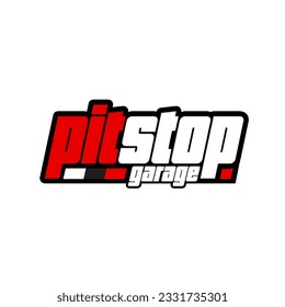 PITSTOP GARAGE LOGO RACING LOGO