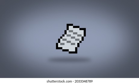 Pixel 8 bit document background - high res wallpaper