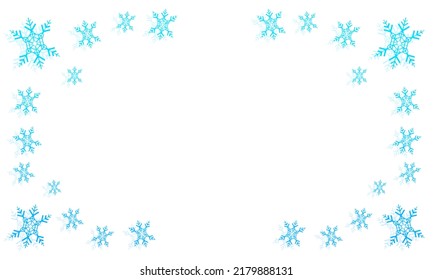 Pixel Art Blue Snowflake Frame Stock Illustration 2179888131 | Shutterstock