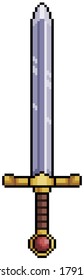 Pixel Art Medieval Sword 8bit Game Stock Illustration 1791530327 ...