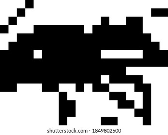 Pixel Art Spider Simple Minimalistic Icon Stock Vector (Royalty Free ...