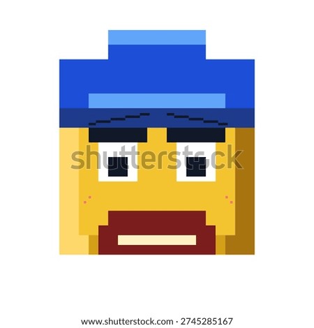 Pixel Emoji Character Expression- Retro Game Style Emoji Pack