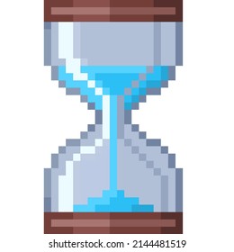 Pixel Illustration Hourglass Stock Illustration 2144481519 | Shutterstock