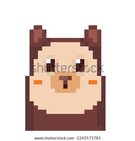 Pixel Illustration of a squirrel