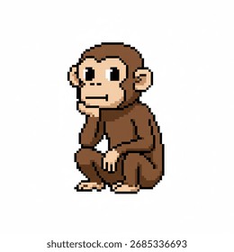 pixel monkey thinking 8 bit design